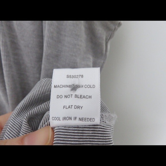 Pixley Tank Top Georgio Braided Blue Gray Stripe Halter Stretch Cut Out Small - Picture 7 of 11